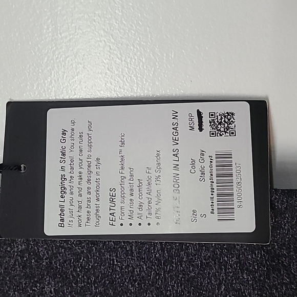🩵 NWT Barbell Static Gray Leggings - Picture 3 of 10